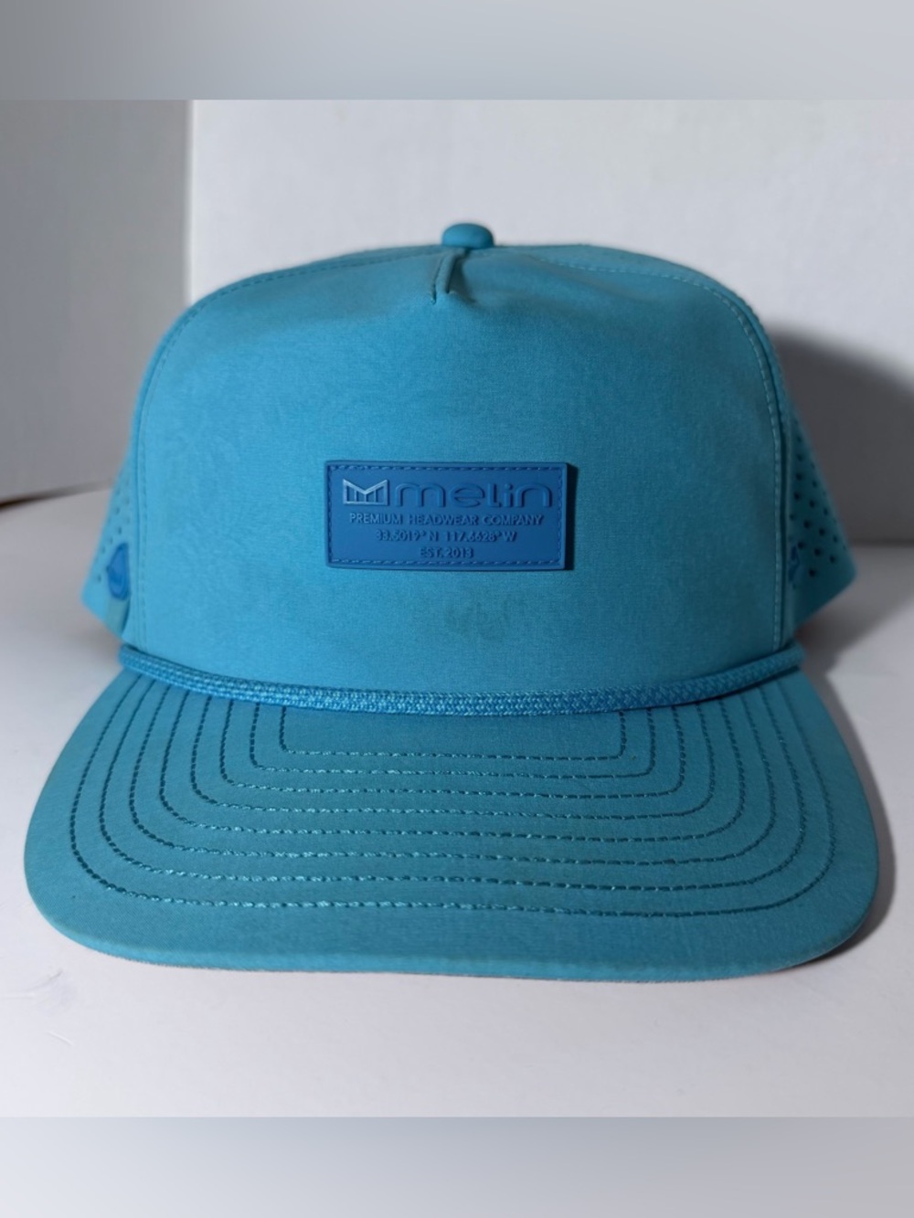 Melin Turquoise Coronado Hydro Neon Collection Hidden Pattern Snapback Hat